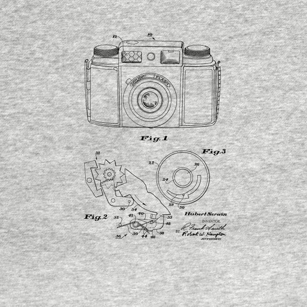 Camera Vintage Patent Drawing by TheYoungDesigns
